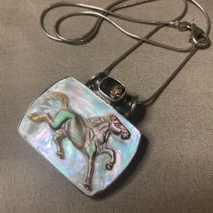 Sterling Silver Smoky topaz necklaces